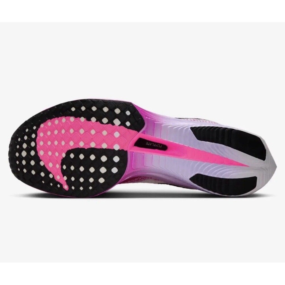 Mens Size 7.5 Nike ZoomX Vaporfly Next% 3 White Black Vivid Purple - Picture 5 of 5